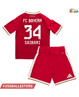 Günstige Bayern Munich Ismael Saibari #34 Heimtrikotsatz Kinder 2026-27 Kurzarm (+ Kurze Hosen)
